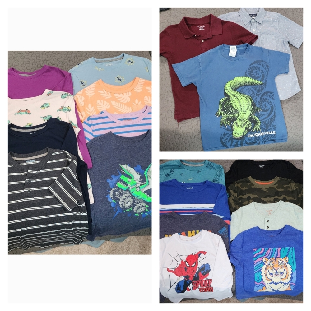 Kids' Assorted 19 Colorful T-Shirts Set